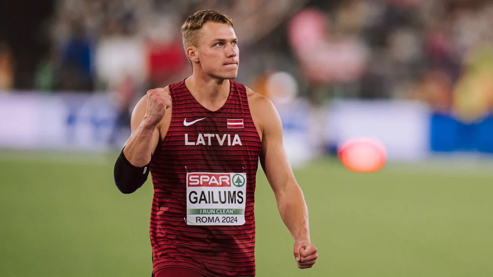Patriks Gailums izpilda Eiropas čempionāta normatīvu Palangā