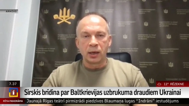 Sirskis brīdina par iespējamu Krievijas uzbrukumu no ziemeļiem