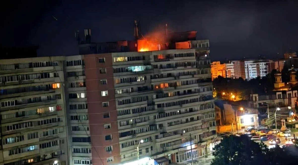 Российский дрон врезался в жилой дом в румынском Галаце