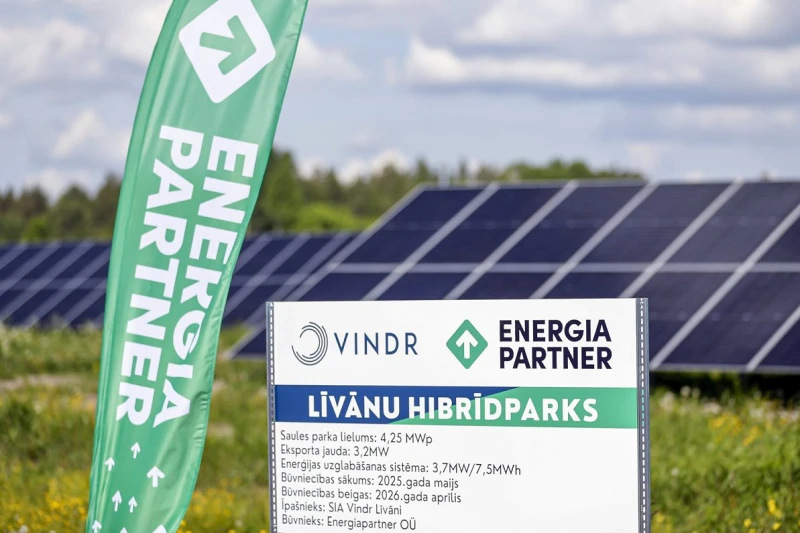 Līvānos atklāts pirmais hibrīdais enerģijas parks Latvijā