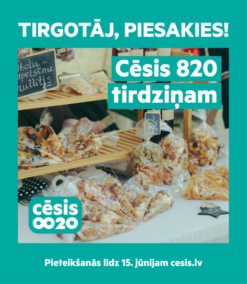 Amatnieki aicināti pieteikties tirdziņiem Cēsīs un Apē