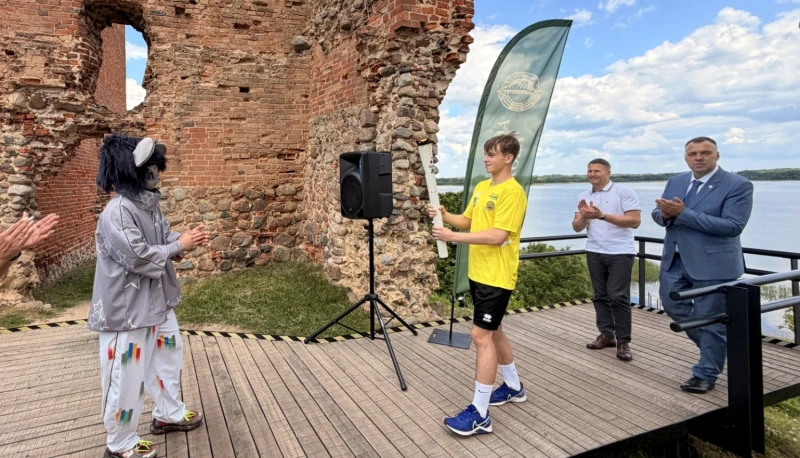 Latvijas Jaunatnes olimpiādes lāpa ceļo pa Latvijas novadiem