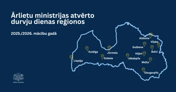 Ārlietu ministrija reģionos uzrunājusi gandrīz 2000 jauniešu
