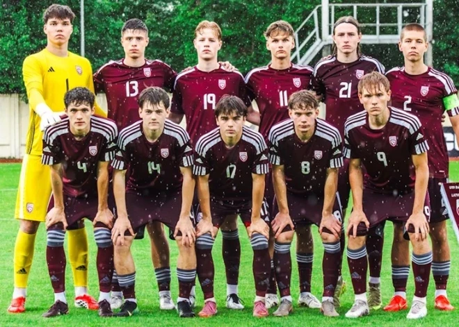 Latvijas U19 futbola izlase Baltijas kausā paliek otrajā vietā