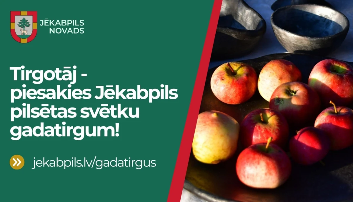 Amatniekus aicina pieteikties Zvejniekciema un Jēkabpils svētkiem