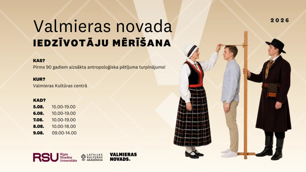 Valmierā sākas iedzīvotāju antropoloģiskā mērīšana