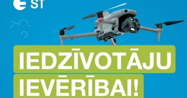 Sadales tīkls sāk elektrolīniju pārbaudi ar droniem un helikopteru
