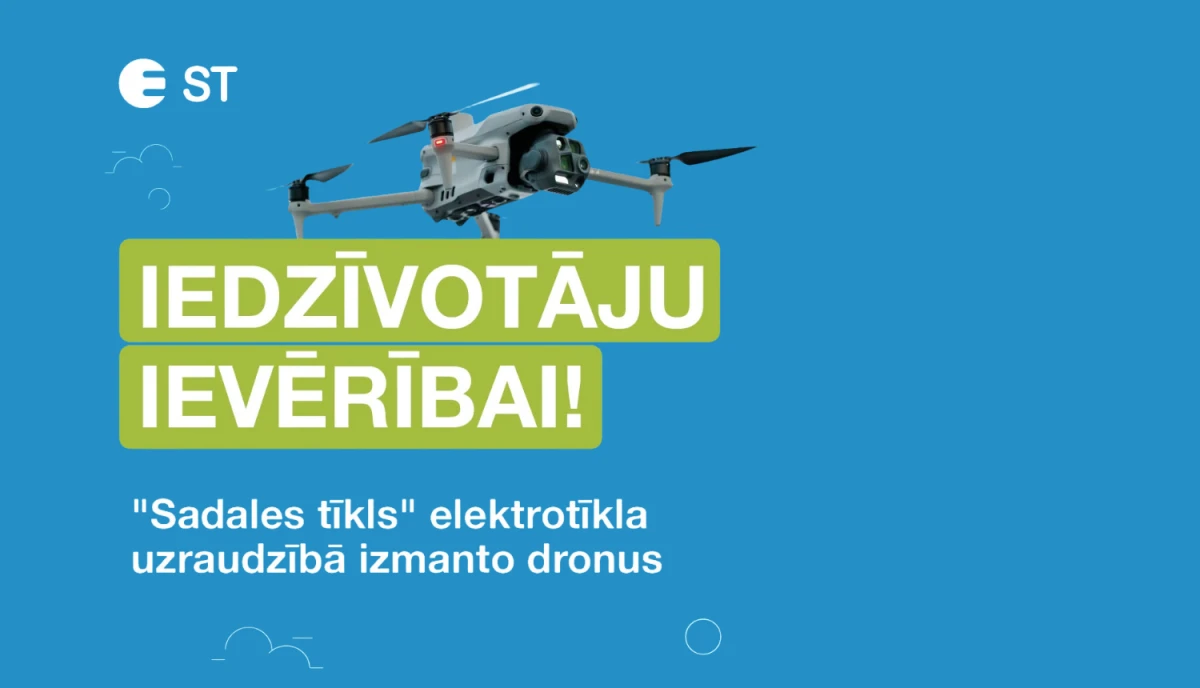 Sadales tīkls ar droniem un helikopteriem apseko elektrolīnijas