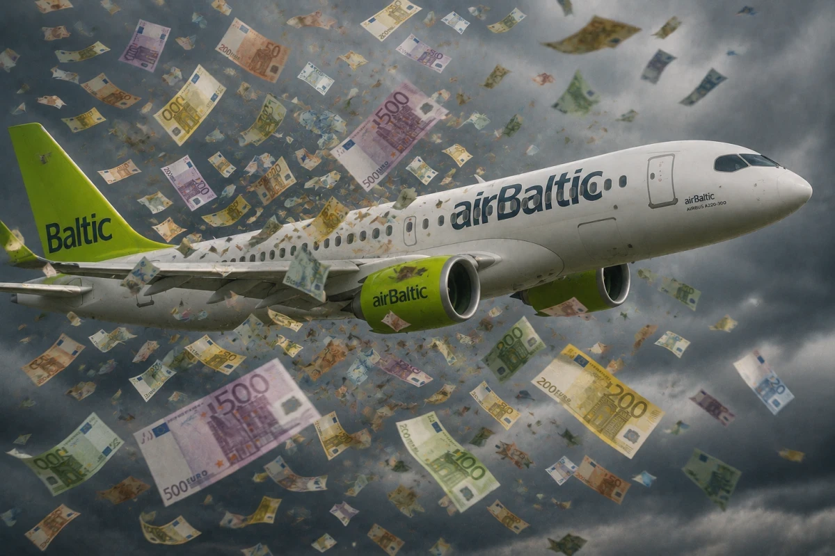 Цена облигаций airBaltic рухнула на 83,5% с начала года