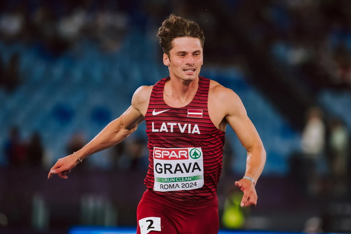 Sprinteris Oskars Grava gatavojas jaunam Latvijas rekordam