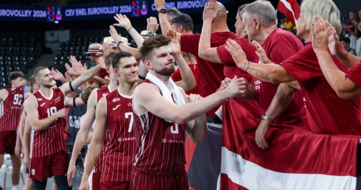 Сборная Латвии завершила выступление на чемпионате Европы по волейболу