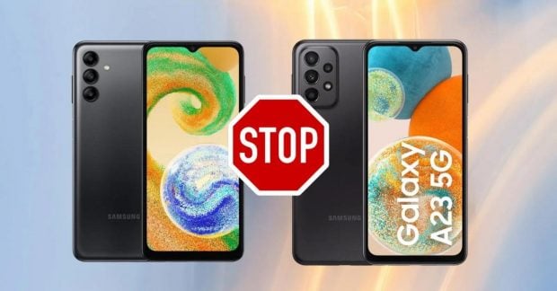 Samsung прекратила поддержку смартфонов Galaxy A04s и A23 5G